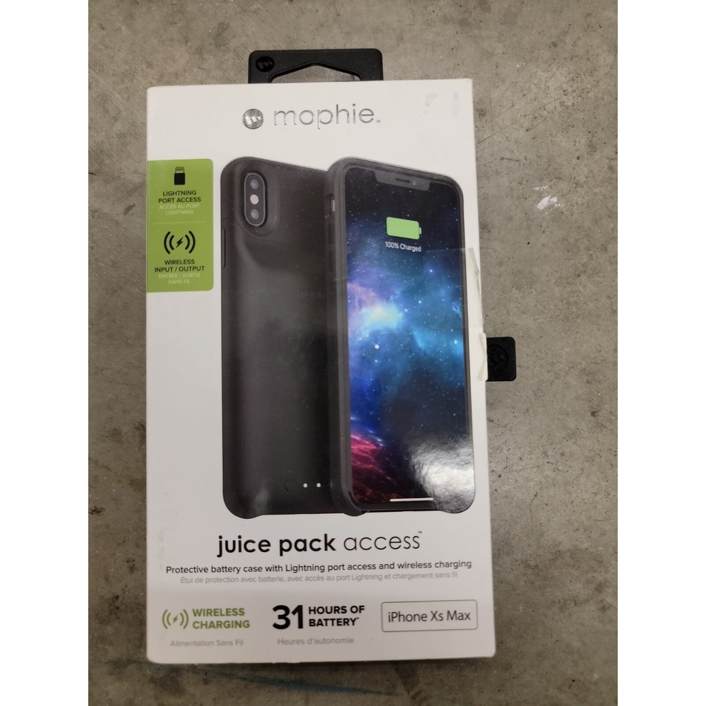 Mophie Juice‎ Pack Access 2,200 mAh Battery Case for Iphone XS MAX Black